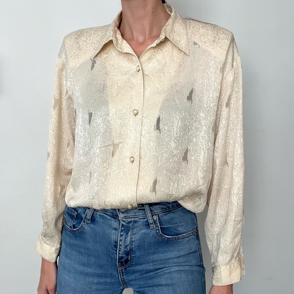 Elegant Cream Blouse